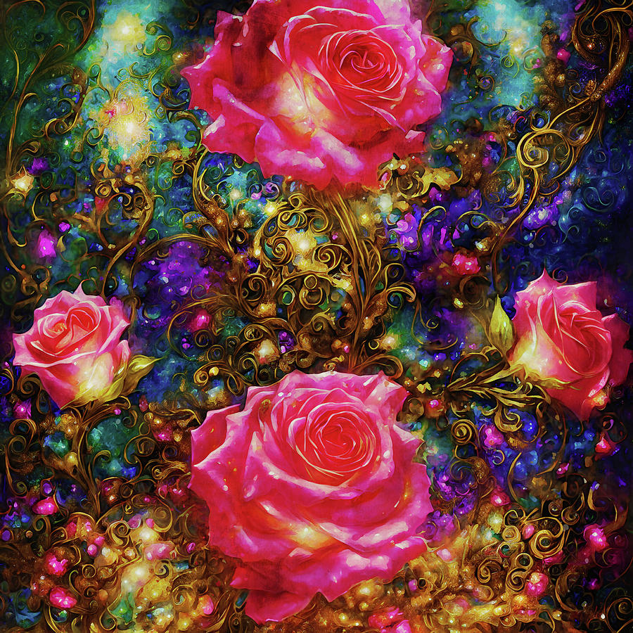 You Promised Me a Rose Garden Digital Art by Peggy Collins