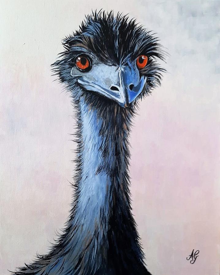 You talkin to me? Painting by Anne Gardner