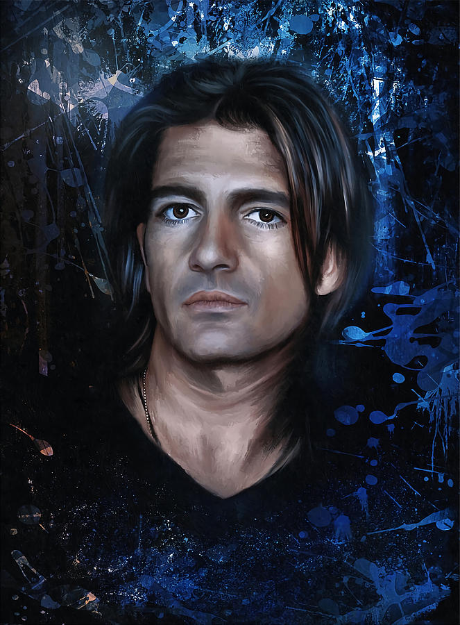 Young Antonio Banderas Poster green Painting by Rose Rogers | Fine Art