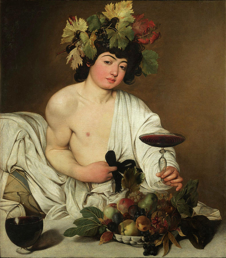 Caravaggio Painting - Young Bacchus by Long Shot