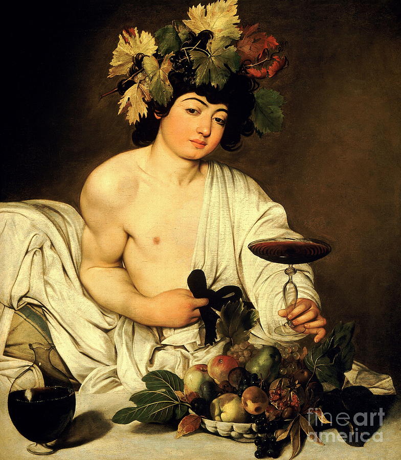 Young Bacchus Painting by Michelangelo Merisi da Caravaggio