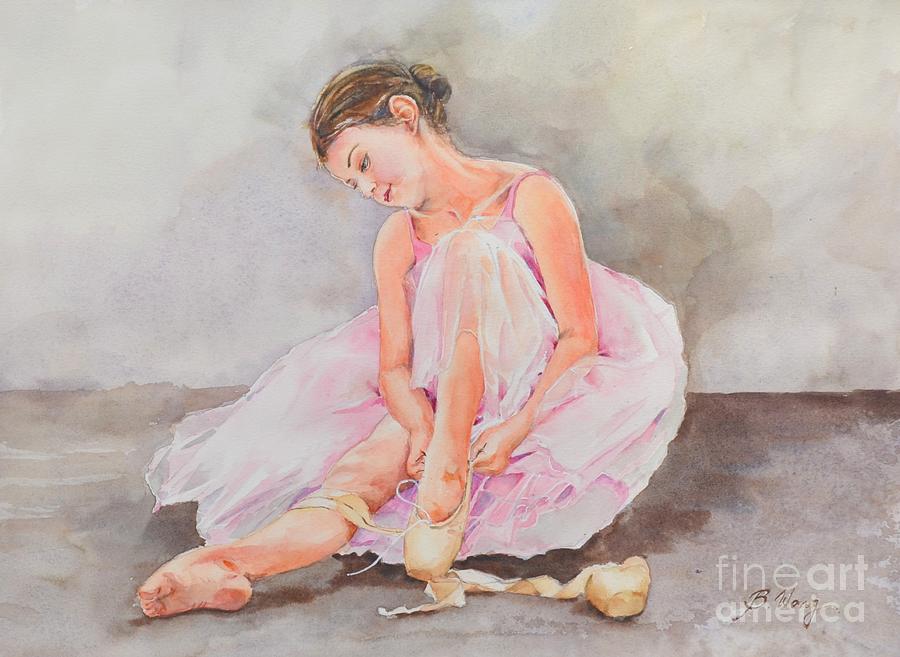 Young Ballerina Painting by Betty M M Wong