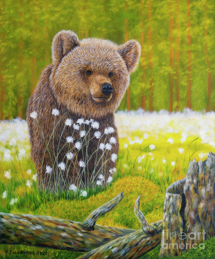 Young Bear Painting