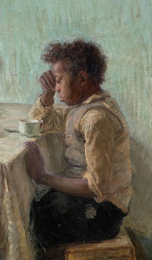 Henry Ossawa Tanner Painting - Young Boy, The Thankful Poor by Henry Ossawa Tanner