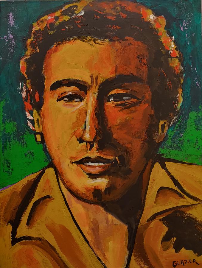 Young Bruce Springsteen Painting by Stuart Glazer