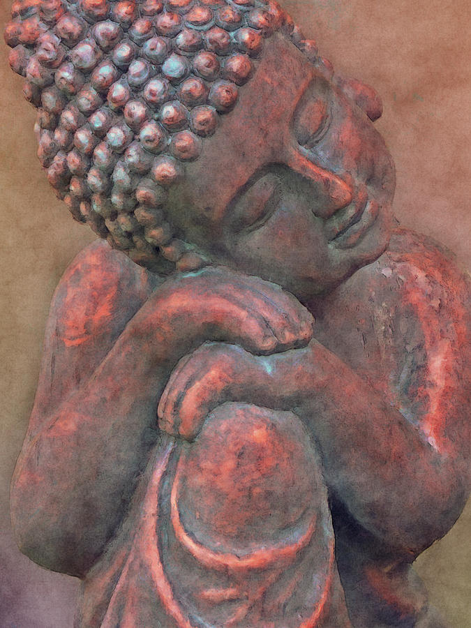 Young Buddha In Bronze Photograph by Leslie Montgomery