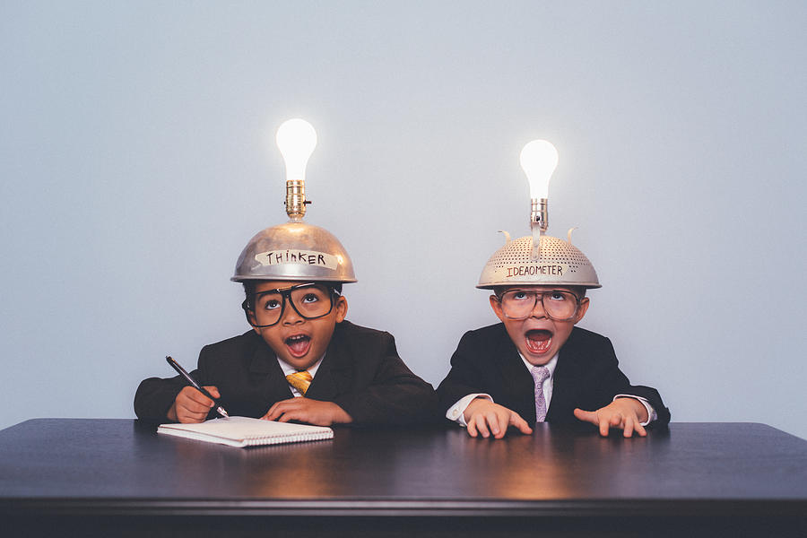 Young Business Boys with Crazy Ideas Photograph by RichVintage