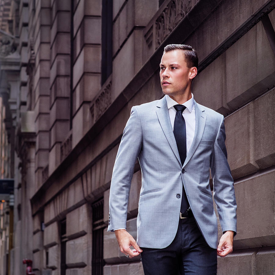 Young Businessman in New York City Photograph by Alexander Image