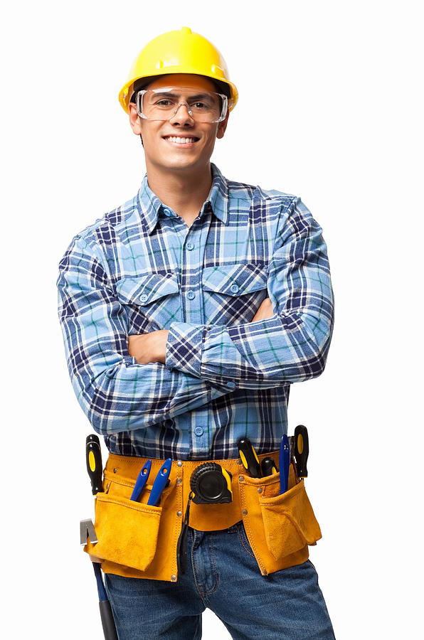 Young Construction Worker - Isolated Photograph by Neustockimages
