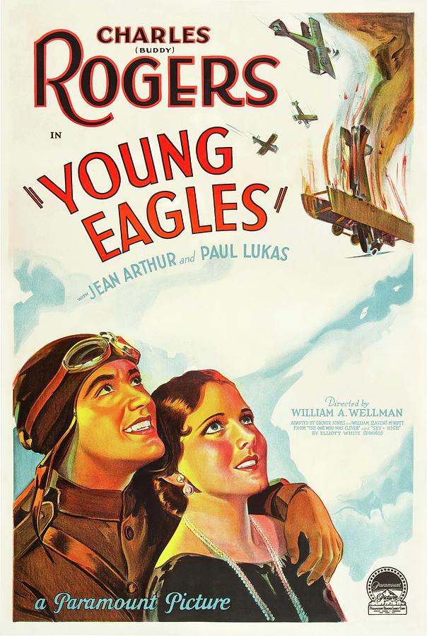 YOUNG EAGLES -1930-, directed by WILLIAM A. WELLMAN. Photograph by Album