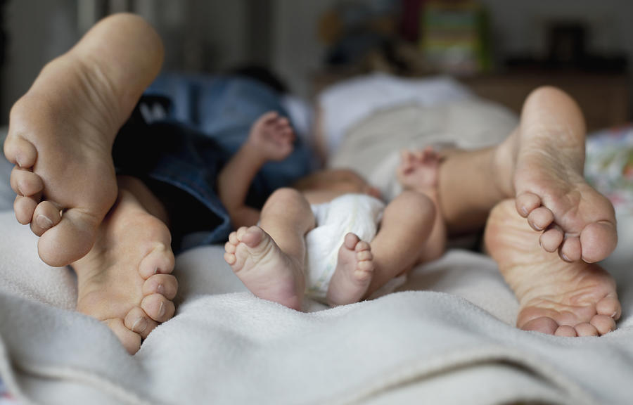 Young Familys Feet Photograph by Kathrin Ziegler