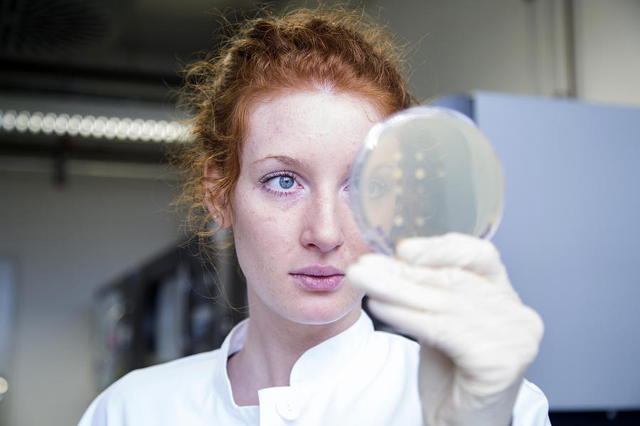 Young female natural scientist working in biochemistry laboratory Photograph by Westend61