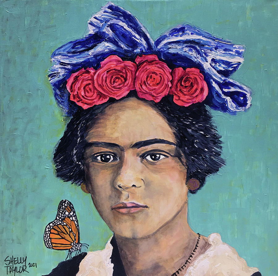 Young Frida Kahlo Painting by Shelly Taylor - Fine Art America