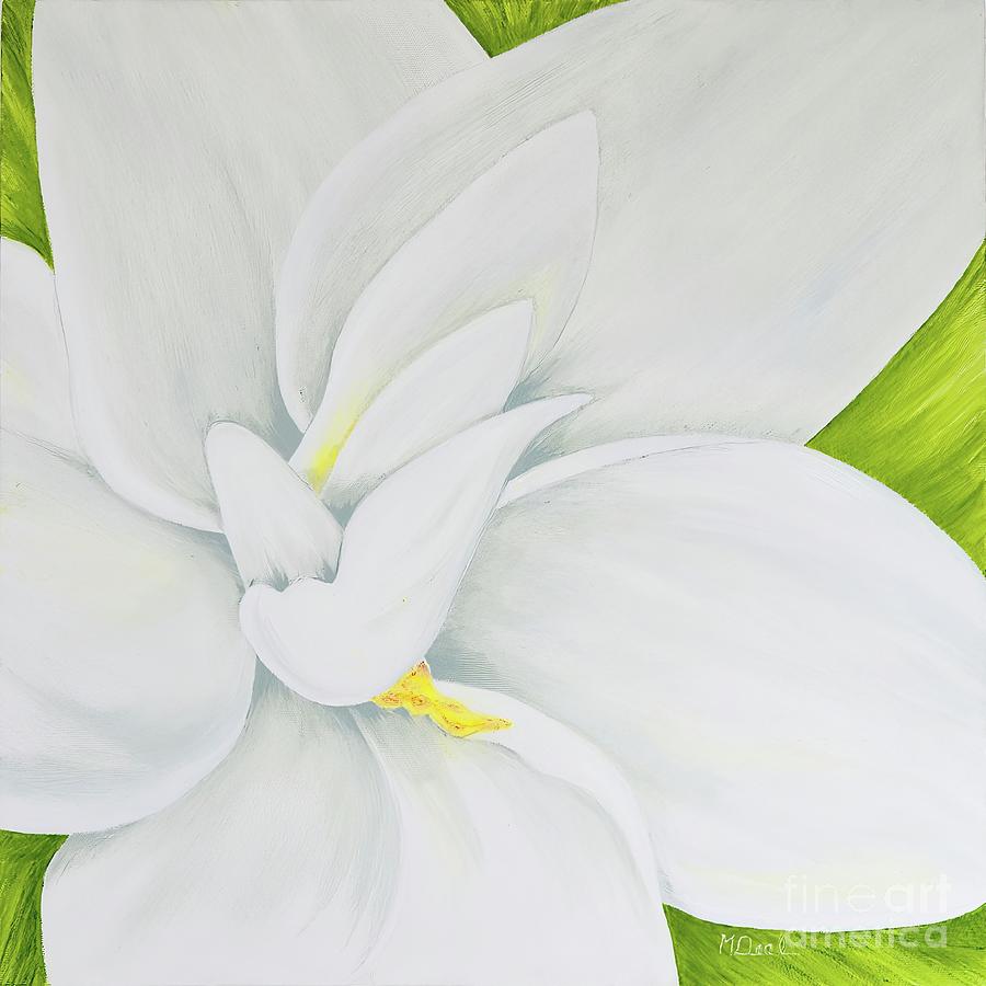 Young Gardenia Painting by Mary Deal
