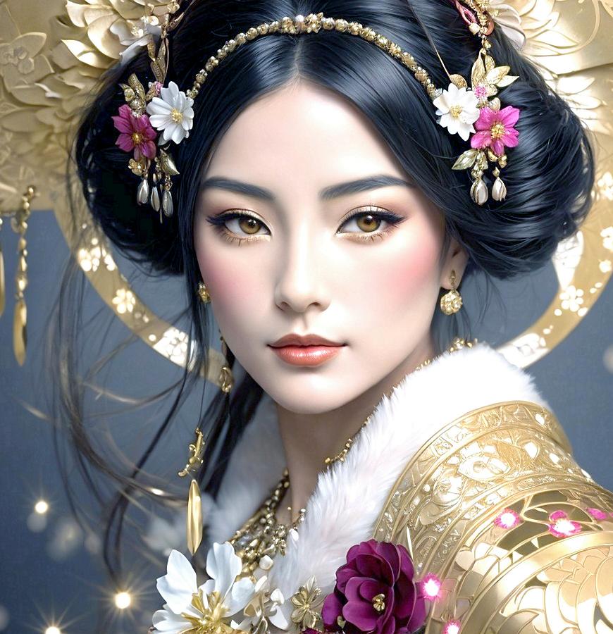 Young geisha Digital Art by Ruth's other Artistic vision - Fine Art America