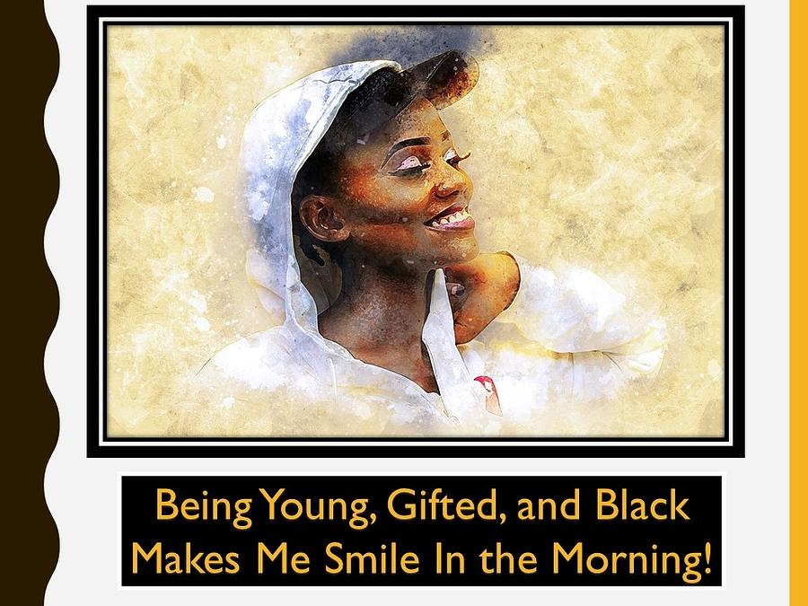 Young, Gifted, and Black Mixed Media by Nancy Ayanna Wyatt