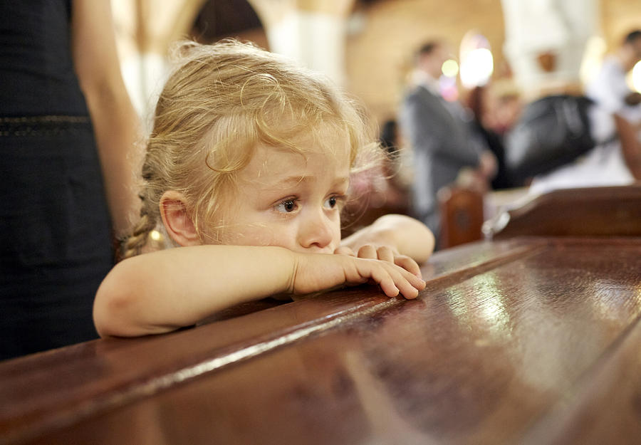 Young girl in church Photograph by Matt Carr