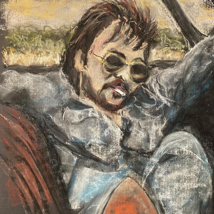 Young Johm Prine Pastel by Richard Willson