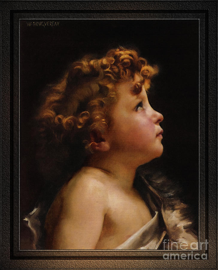 Young John The Baptist by William-Adolphe Bouguereau Old Masters Fine Art Reproduction Painting by Rolando Burbon