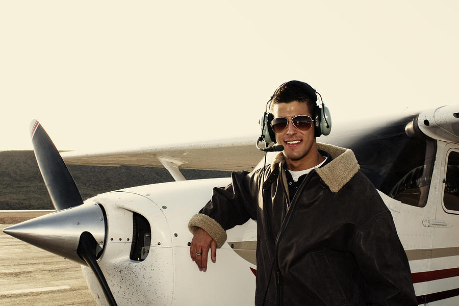Young Male Pilot Photograph by RichVintage