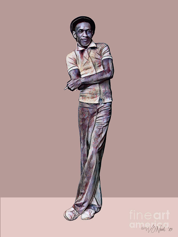 Portrait Digital Art - Young Man Leaning On Wall by Walter Neal Portrait Digital Art - Young Man Leaning On Wall by Walter Neal