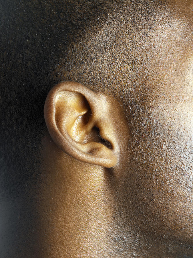 Young mans ear, side view, close-up Photograph by Gary John Norman