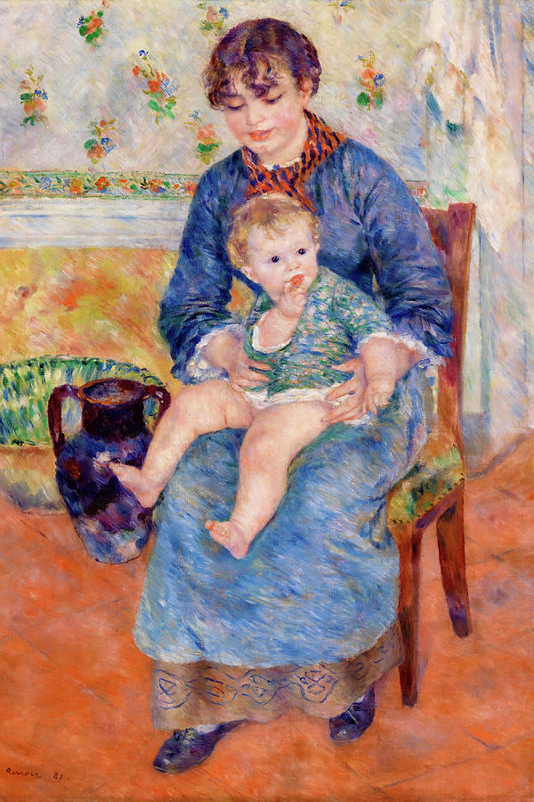 Young Mother 1881 Painting by Pierre-Auguste Renoir