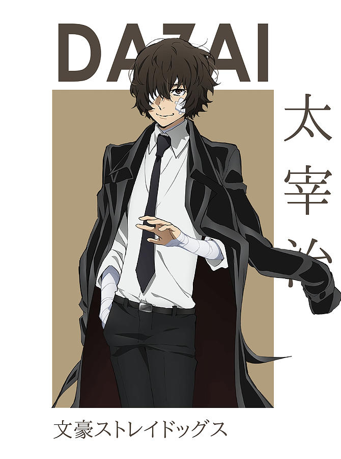 Young Osamu Dazai Bungou Stray Dogs Card Anime Painting by Hannah Butler