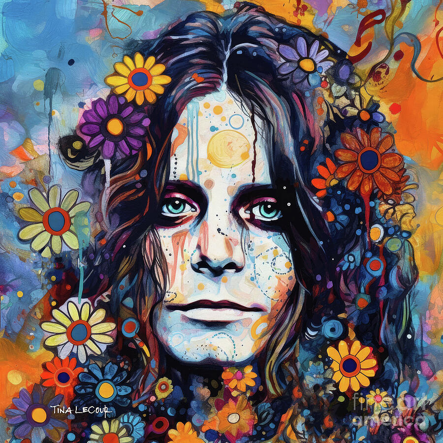 Young Ozzy Painting by Tina LeCour