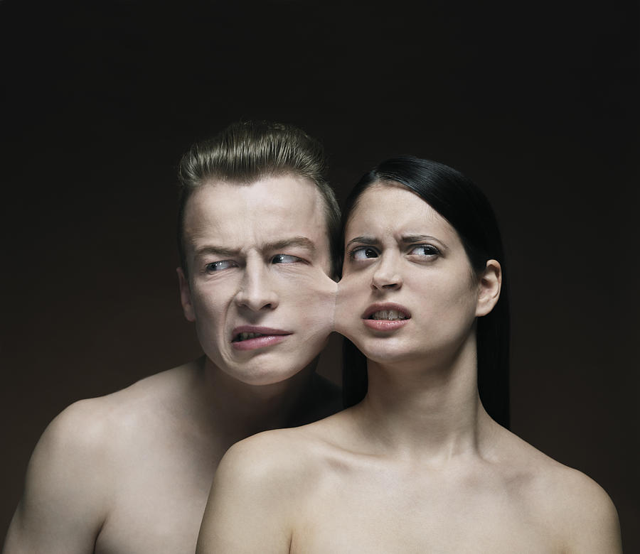 Young Pair Glued Together Photograph by Henrik Sorensen