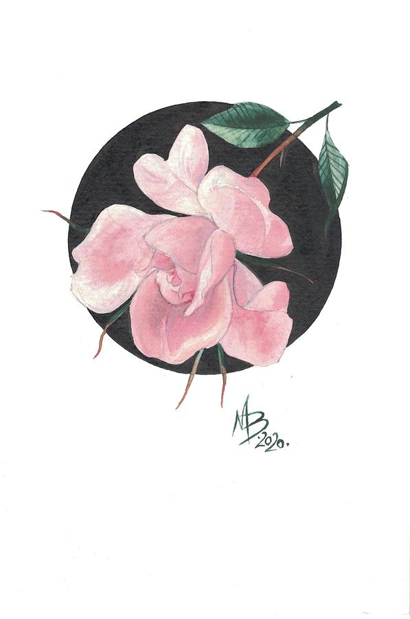 Young Rose Painting by Miranda Brouwer