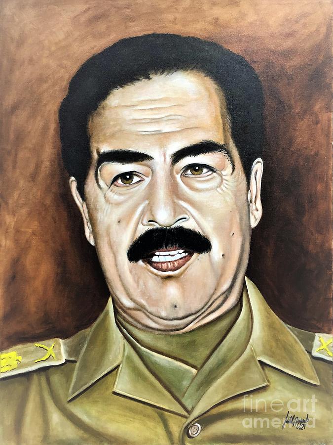 young saddam Hussein Painting by Fadel Ayoub - Fine Art America