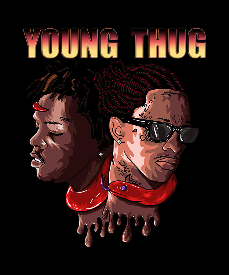 Young Thug Digital Art by Alan Herry  Fine Art America