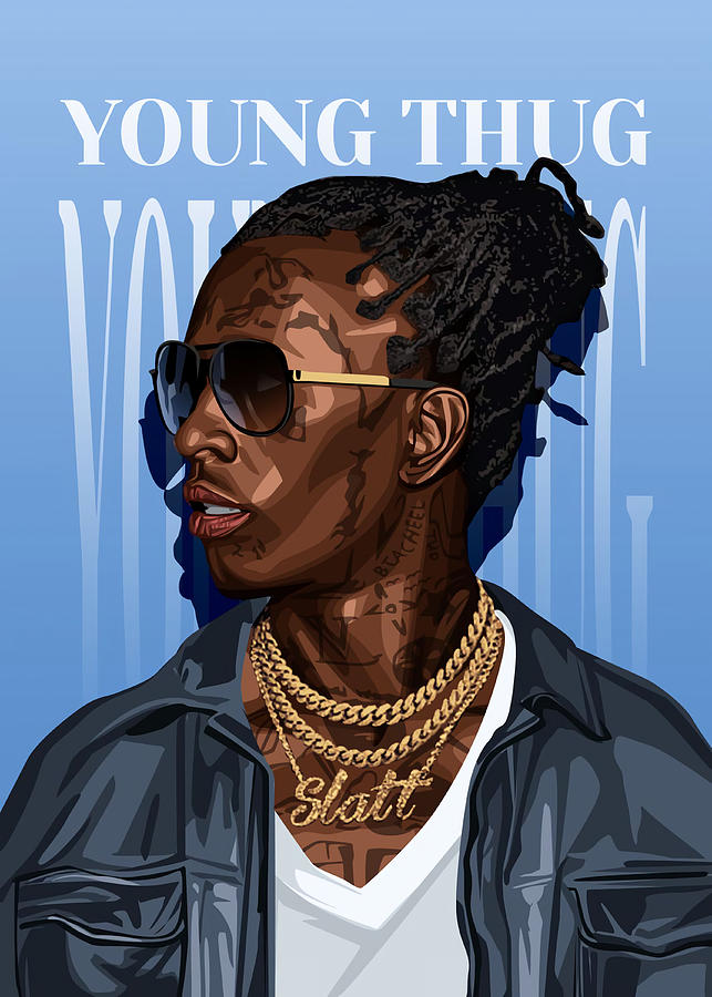 Young Thug Poster Painting by Saunders Davis - Fine Art America