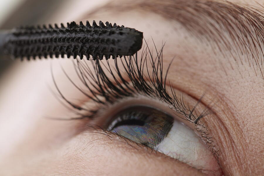Young Woman Applying Mascara,close-up,beauty Care Photograph by RunPhoto