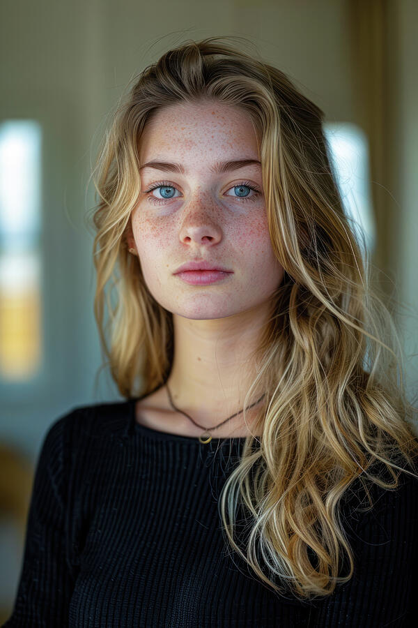 Young Woman Portrait 01 Digital Art by Matthias Hauser Young Woman Portrait 01 Digital Art by Matthias Hauser