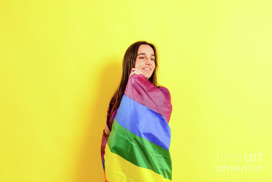 gay pride background portrait