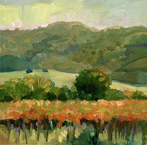 Impressionism Painting - Younville road by Sally Rosenbaum
