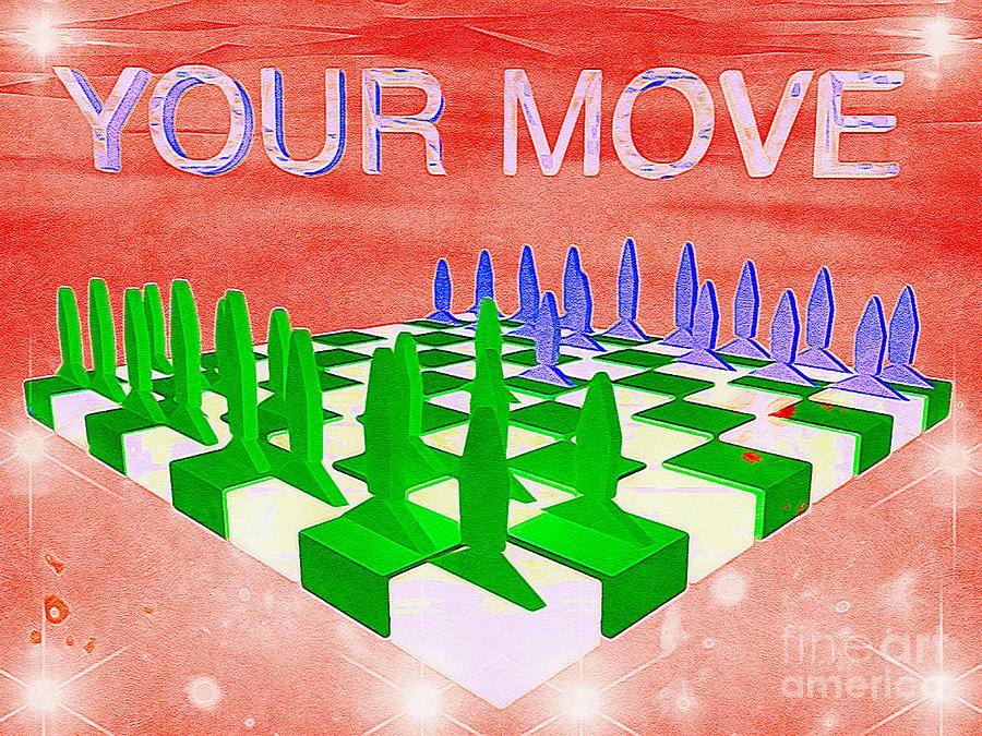 Your Move in the Game of Life 2 Digital Art by Douglas Brown