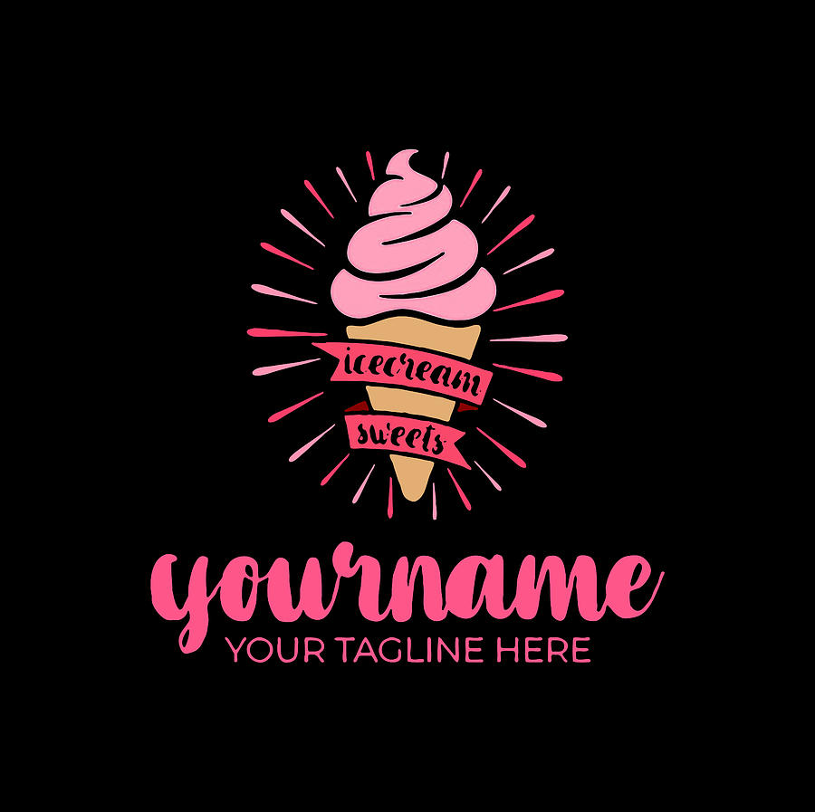 Ice Cream Painting - Your Name Sweets by Kumabo Jing
