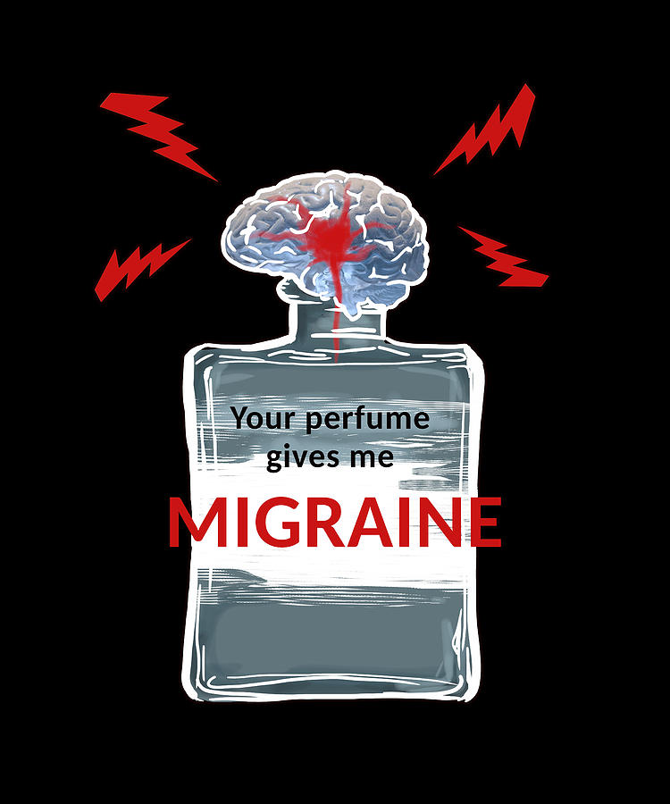 Your Perfume Gives Me Migraine Digital Art by Jindra Noewi
