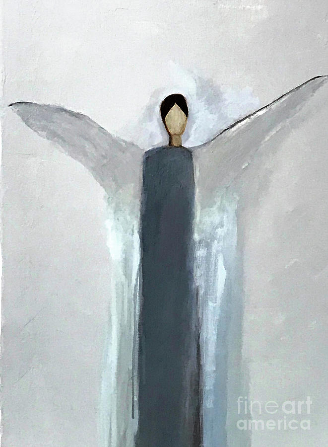 Angel Painting - Your Song by Candace Thomas