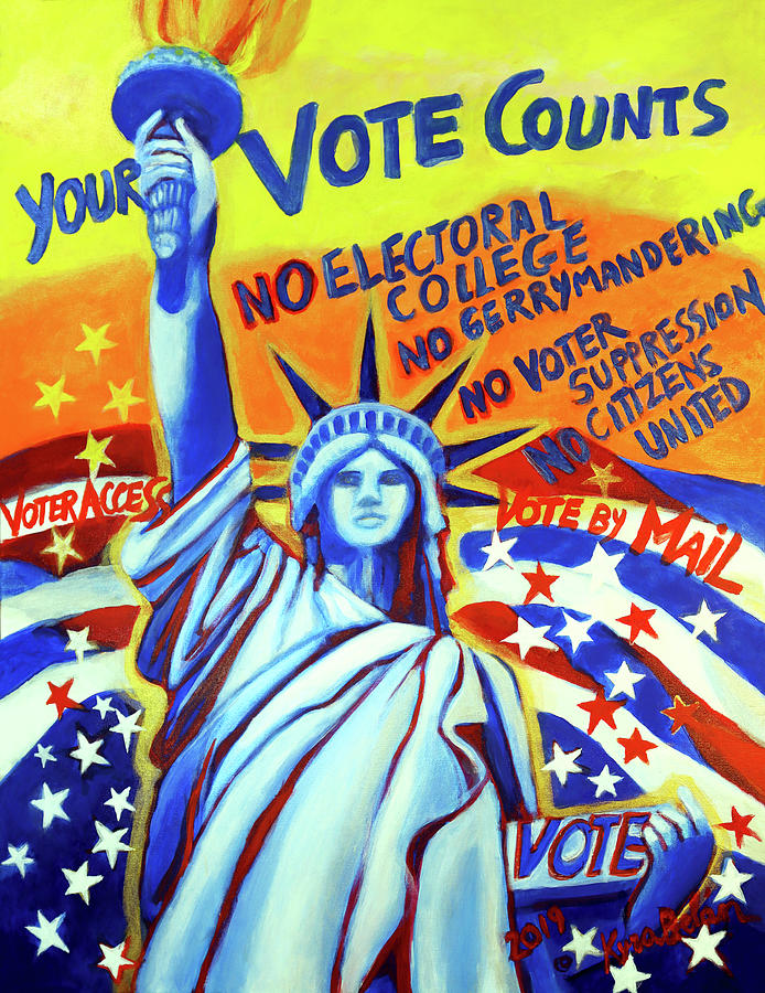 Your Vote Counts Painting by Kyra Belan