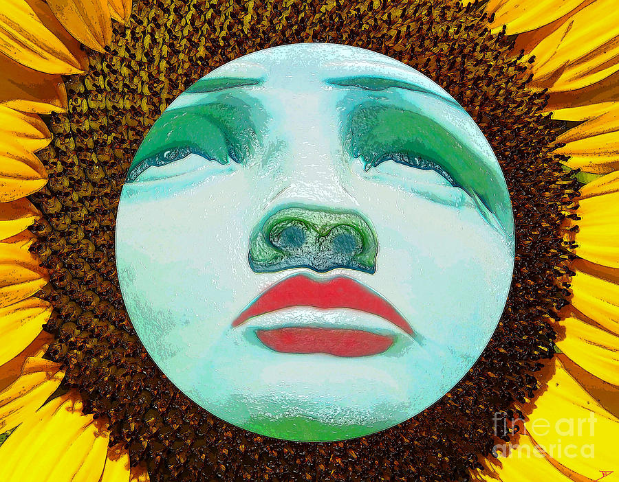 Youre as pretty as a sunflower Mixed Media by David Lee Thompson