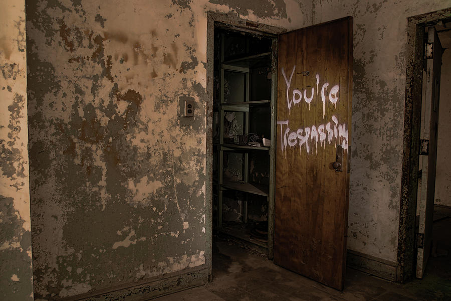 Youre Trespassing - Dark Version Photograph by Kristia Adams