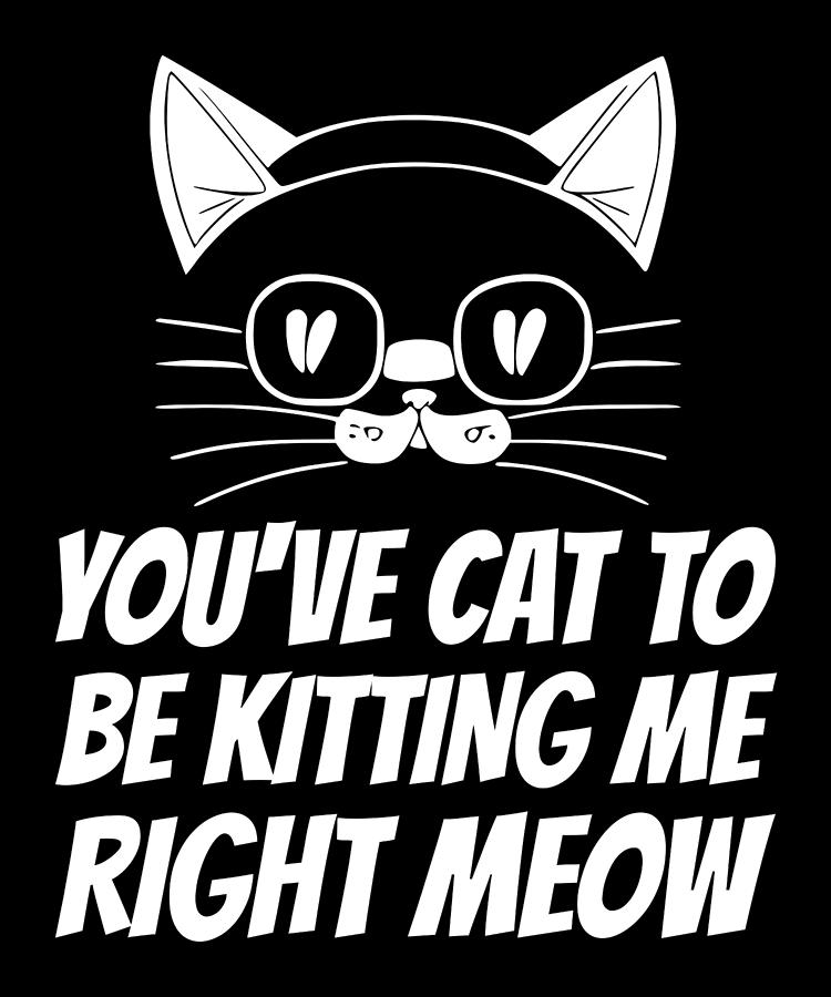 You've Cat To Be Kitting Me Right Meow Digital Art by Ravadineum Design ...