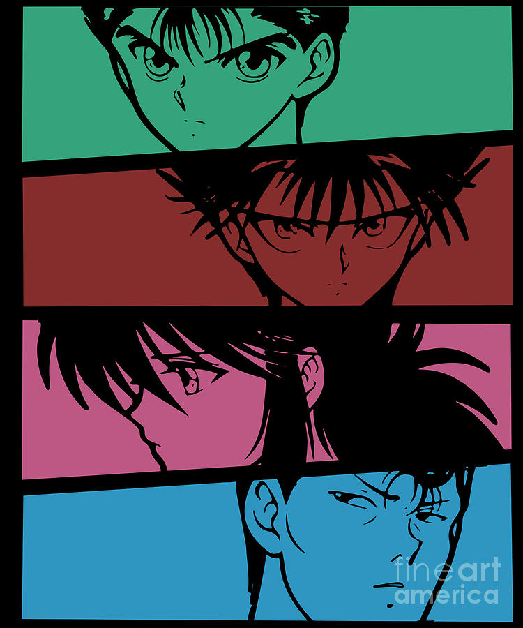 Yu Yu Hakusho Art Retro Anime Drawing By Fantasy Anime - Fine Art America