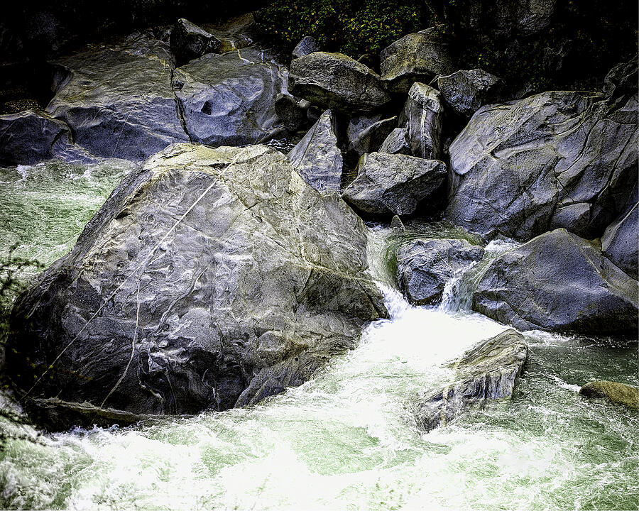 Nature Photograph - Yuba River Granite by William Havle