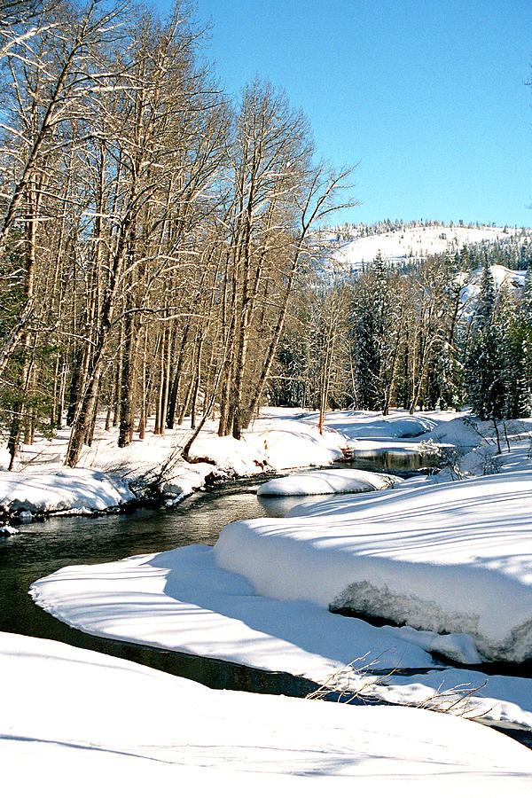 Yuba River in Snow 1133-3 Photograph by Kathy Whipple Wong