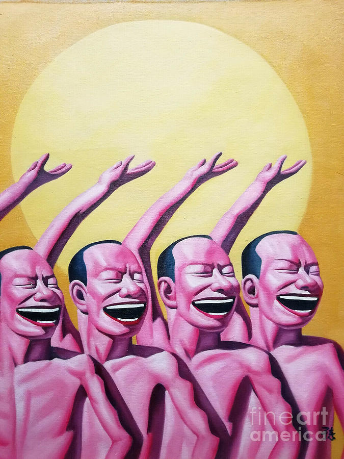 Yue Minjun Painting by Street Art - Fine Art America